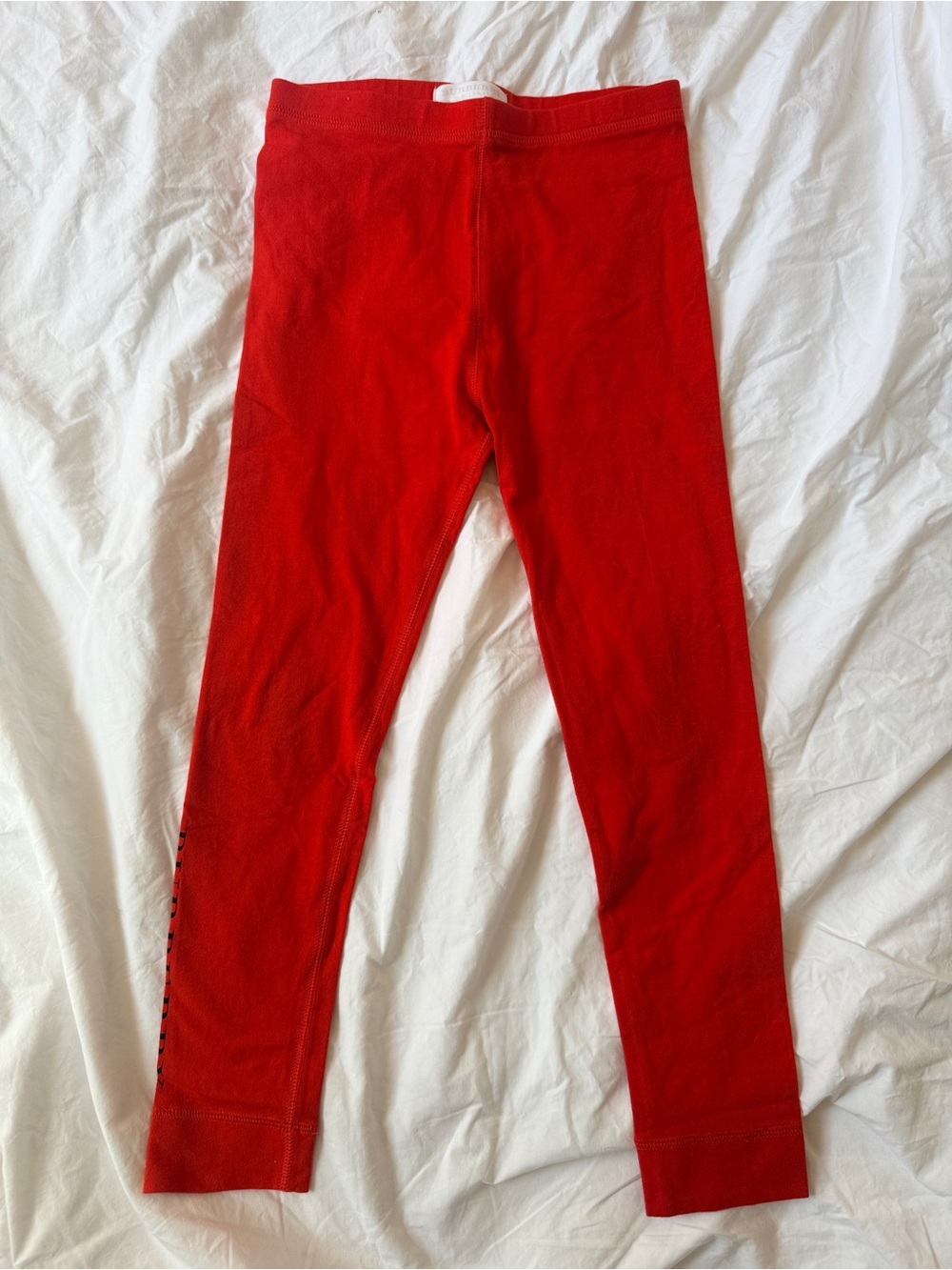 Burberry Kids Blood Orange Logo Leggings (Size 8) / Worn Twice